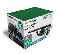 TowCar Anhängerkupplung abnehmbar & 13poliger E-Satz für Smart #1 SUV 06.22- AHK