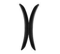 TOYANDONA 2 Stück Teiliges Autostossstangen Schutzleisten Weiche Gummi Radlauf Verbreiterung mit Carbonfaser Optik Kratzfeste Autokarosserie Schutzstreifen Passend für Pkw