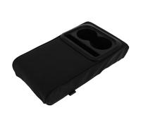 TOYANDONA Mittelkonsole Armlehnen Erhöhung mit weicher PU Oberfläche und ABS Material Getränkehalter Ablagefach schwarz für Auto Fahrkomfort und Stauraum