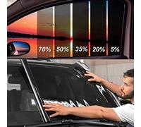 TOYOCO Autofenster Tönungsfolie Sichtschutzfolie Auto Schatten Frontscheibe Hitze- & UV-Block und Kratzfest Blackout Fensterfolie Auto Auto Windschutzscheibe Sonnenschutz Rolle