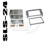 2-DIN Radioblende Toyota Auris 2007 > anthrazit grau