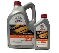 Toyota Original Synthetisches Motoröl 0W-20 Hybridmotoren, Packung 6 Liter