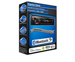Toyota Yaris Radio Pioneer MVH-S320BT Stereo Bluetooth Freisprechanlage, USB Aux