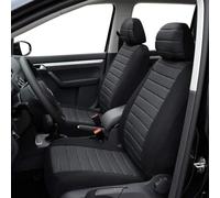 TOYOUN Universal Sitzbezüge Auto Vordersitze Autositzbezüge Schonbezüge Vorne Vordersitzbezüge Seitenairbag geeignet, 2er Jacquard-Fabirk Autoschonbezüge, Grau