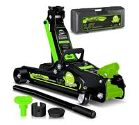 Hydraulsicher KFZ- Rangierwagenheber 2,5t inkl. Koffer, SUV-Adapter und 2x Gummiauflage Grün