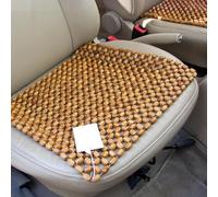 TQEBWUS 43.5x43cm Sitzbezug Aus Holzperlen, Holzperlen Auflage Für Auto, Olive Holzkugel Holzperlen Massage Sitzauflage, Angenehmen Massageeffekt Macht Das Fahren Erträglicher Für Langes Sitzen