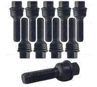 TRACER 10x Radschraube M14x1.5 Kugelbund 2-teilig R14 40mm | Schlüsselweite 17mm kompatibel mit VW ID. Buzz EB Touareg 3 4motion CR