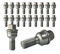 TRACER 20x Radschraube M14x1.5 Kugelbund 2-teilig R14 30mm | Schlüsselweite 17mm kompatibel mit VW ID. Buzz EB Touareg 3 4motion CR