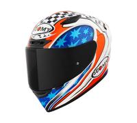 Track-1 Troy Bayliss Replica 2002 Integralhelm (Weiß/Blau/Rot), L (59)
