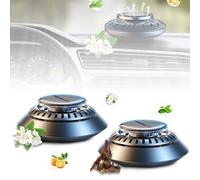 Tragbare Auto Diffusor, 2026 Neu Auto Enteiser Elektromagnetische Molekulare Interferenz Frostschutzmittel,Auto-Lufterfrischer für Autos, Heimbüros (Gardenie+Kölnisch)