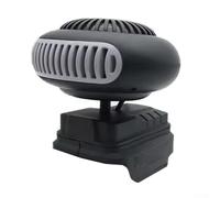 Tragbarer 18 V batteriebetriebener Heizlüfter für Auto, verstellbare 360° Drehung, geräuscharmes Abtaugebläse für Windschutzscheibe, Innen- und Campinggebrauch (A)