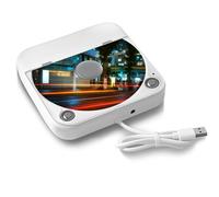 Tragbarer externer CD-Player für Auto: Plug-and-Play, mit USB & AUX, universell für Fahrzeuge, Laptop, TV, PC sowie Android 4.4+ Navigation