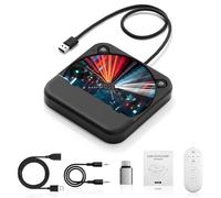 Tragbarer externer CD-Player für Auto: Plug-and-Play, mit USB & AUX, universell für Fahrzeuge, Laptop, TV, PC sowie Android 4.4+ Navigation (Schwarz-CD, 1)