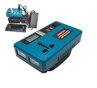 Tragbarer Fahrzeug-Wechselrichter - 21 V Batteriehalter, integrierte LED-Anzeige, robustes kompaktes Design | Auto, LKW, Netzteil für Reisegeneratoren