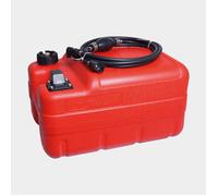 Tragbarer Kraftstofftank 1852-Marine, 24 Liter, mit Kraftstoffanzeige + Benzinschlauch + Kraftstoffpumpe, 325 x 260 x 460 mm, Polyethylen, rot, für Yamaha