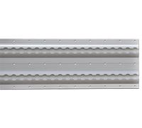 TRAILER POOL Airlineschiene 1.956 x 170 x 12 mm Aluminium halbrund, aufgesetzt, innen, 2-fach, 013 010 073