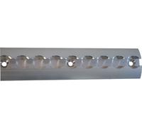 TRAILER POOL Airlineschiene 2.000 x 50 x 12 mm Aluminium halbrund, aufgesetzt, innen, 1-fach, 013 010 074