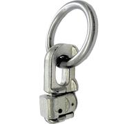 TRAILER POOL Doppelbeschlag für Airlineschiene, mit ovalem Ring, Zugkraft 1.800 daN, Stahl, 013 010 082