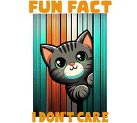Transparenter 18X18 Lustige Katze ist mir egal Autoaufkleber
