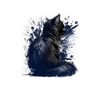 Transparenter 18X18 Lustiger Katzen Autoaufkleber