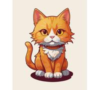 Transparenter 18X18 Lustiger Katzen Autoaufkleber