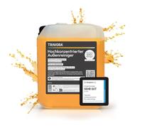 TRAVORA Hochkonzentriertes Bio Caravan- und Autoshampoo 5L - bis zu 500L Reinigungslösung - biologisch abbaubarer Wohnmobil- & Auto Reiniger aussen - 5L Caravan Reiniger Kanister inkl. Auslaufhahn