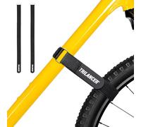 Trilancer Fahrradträgergurte, 2er-Pack Verstellbare Fahrrad-Stabilisator-Gurte, Spanngurte mit Haken und Schlaufe für Auto- und Wandhalterung, für Transport und Aufbewahrung (65 cm x 3,8 cm)