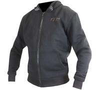 Trilobite Binder Motorrad Zip Hoodie, schwarz/anthrazit, XL