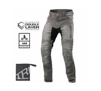 Trilobite Parado Doublelayer Slim Motorrad Jeans, grau, Größe 30 34 für Männer