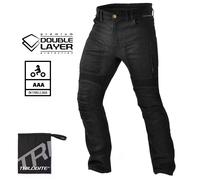 Trilobite Parado Doublelayer Motorrad Jeans, schwarz, Größe 32 46 für Männer