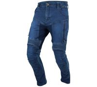 Trilobite Parado AAAA Doublelayer Slim Motorrad Jeans, blau, Größe 32 34 für Männer