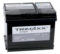 TRIMAXX Autobatterie 64Ah 12V 590A/EN mehr Startkraft Starterbatterie ersetzt 59Ah 60Ah 61Ah 63Ah 62Ah 64Ah, PKW