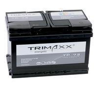 TRIMAXX Autobatterie 72Ah 12V 650A/EN mehr Startkraft Starterbatterie ersetzt 68AH 70AH 72AH 74AH 75AH 80AH, PKW