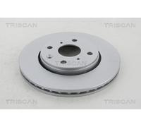 Triscan 1x Bremsscheibe Vorderachse Belüftet [Hersteller-Nr. 812010190C] für Citroën, Peugeot, Toyota