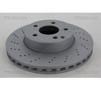 TRISCAN Bremsscheibe Vorne, Coated für Mercedes 8120 231006c