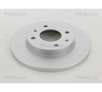 Triscan Bremsscheibe Vorderachse 812028111C Coated Voll 247 mm für Peugeot, Citroën