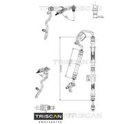 TRISCAN 851623009 Hydraulikschlauch für Lenkung für Mercedes-Benz