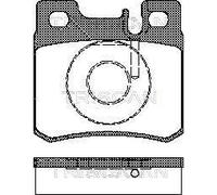 TRISCAN Bremsbelagsatz, Scheibenbremse 8110 23007 für MERCEDES-BENZ