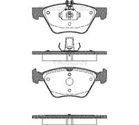 TRISCAN Bremsbelagsatz, Scheibenbremse 8110 23014 für CHRYSLER MERCEDES-BENZ