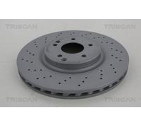 2x TRISCAN Bremsscheibe Bremsscheiben Satz Bremsen COATED Vorne 8120 23180C