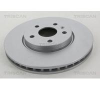 Triscan Bremsscheibe 8120 24155C Vorderachse – Coated, belüftet 321 mm