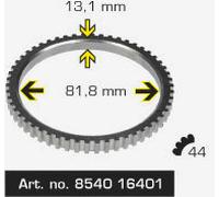 Triscan ABS-Sensorring 8540 16401 für Ford Mondeo (BNP/BFP/GBP/BAP, Turnier)