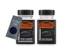 TRISTARcolor Autolack Lackstift für Opel 23G Diamantschwarz Perl + Klarlack