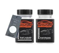 TRISTARcolor Autolack Lackstift Set für Dacia/ARO 369 Arktisweiss Basislack Klarlack je 50ml