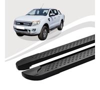 Trittbretter Ford Ranger ab Baujahr 01/2005-07/2012 ALMO Schwarz mIt ABE