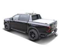 Trittbretter passend für Ford Ranger (2023-) SCHWARZ mit Gutachten Schwellerrohr