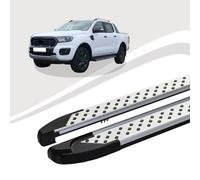 Trittbretter passend für Ford Ranger ab Baujahr 2015 ALMO Silber mIt ABE