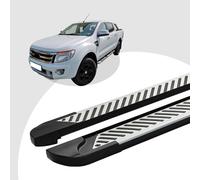 Trittbretter passend für Ford Ranger Model 2012 bis 2016 (Model: LINE, Farbe: Si