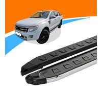 Trittbretter passend für Ford Ranger Model 2012 bis 2016 NEWS Silber mit ABE
