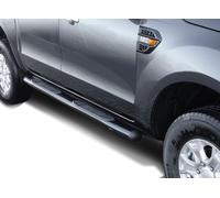 Trittbretter passend für Ford Ranger & Raptor 12-22 SCHWARZ Schwellerrohr ø100mm